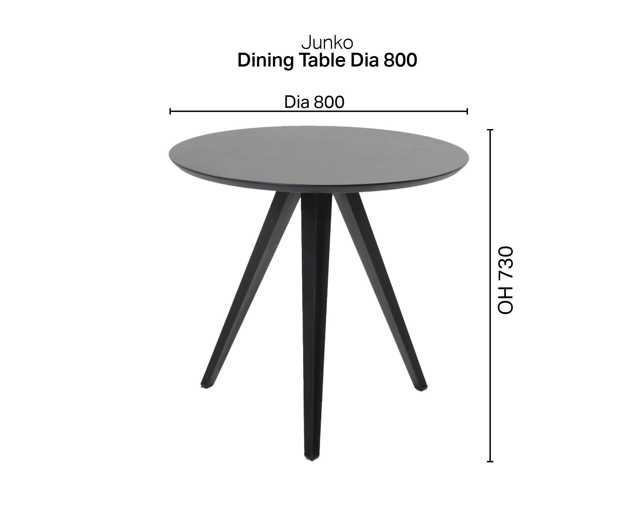Junko Dining Table - Dia800